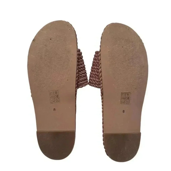 Salt + Umber Sunny Woven Sandal Slides - Size 8 - Picture 4 of 4